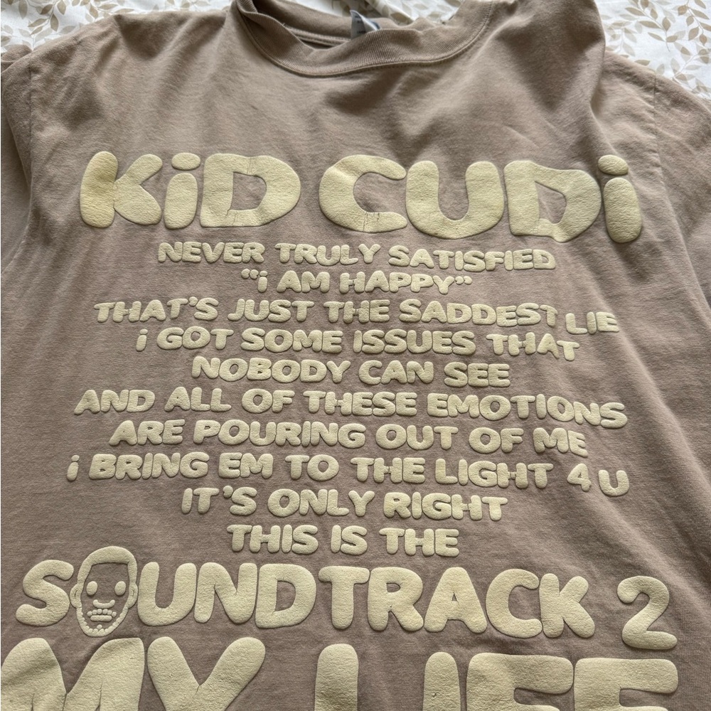 Kid Cudi Graphic Kids Shirt - Brown